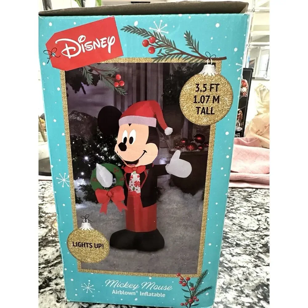 Disney Mickey Mouse 3.5 FT Airblown Inflatable With LED Lights